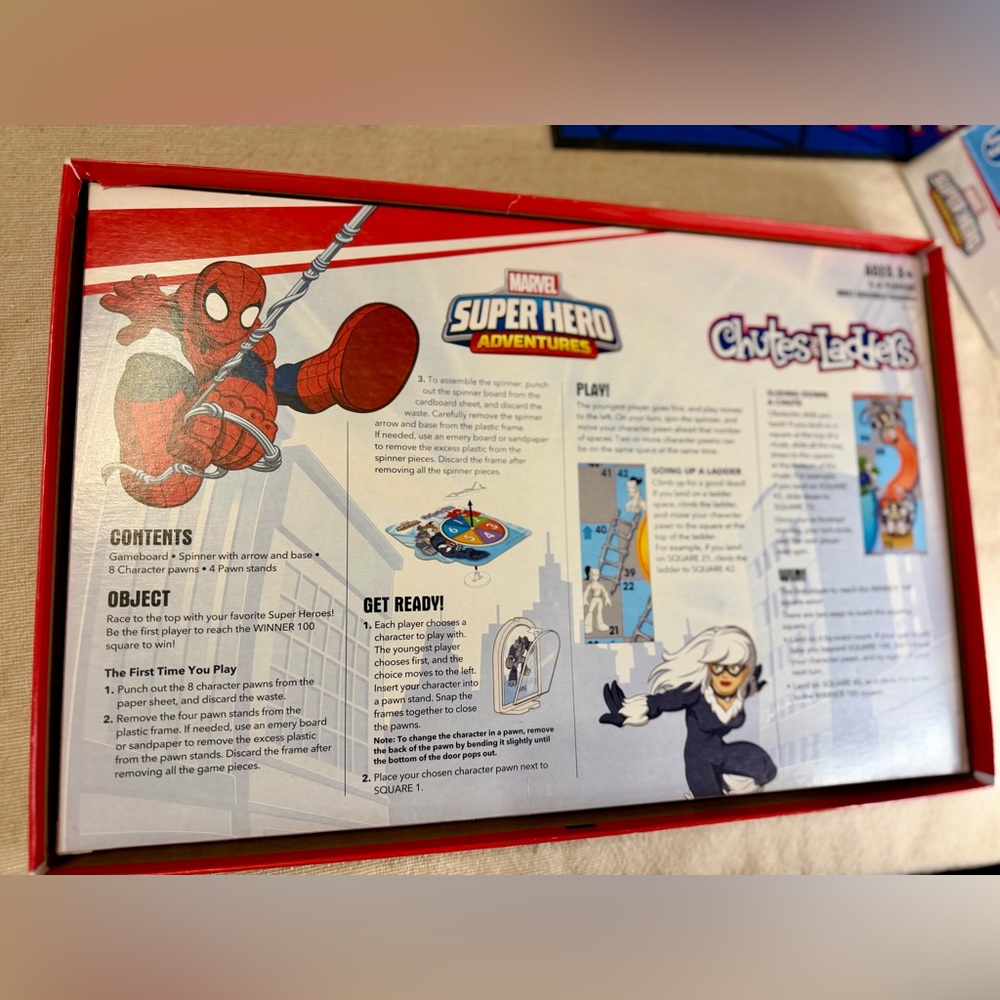 Marvel Chutes and Ladders board game - Picture 3 of 3